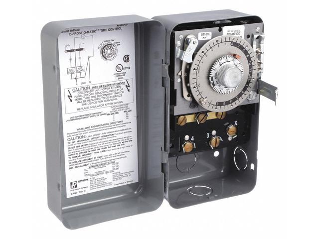 PARAGON 8045-00 Defrost Timer,120V,SPDT Switch