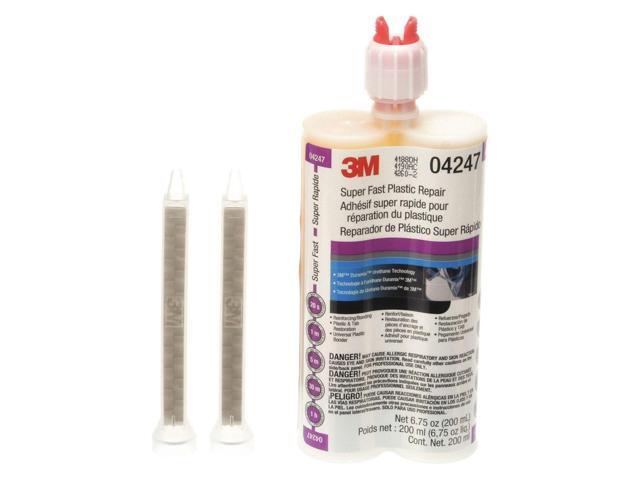 3M 04247 Instant Adhesive, 04247 Series, Black, 1 oz, Bottle, 1 hr Functional