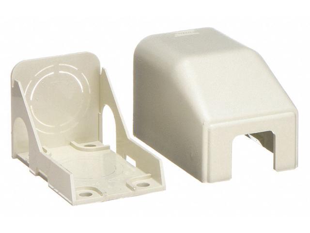 HUBBELL WIRING DEVICE-KELLEMS PT12CA Ceiling Adapter, White, PVC, Premise-Trak