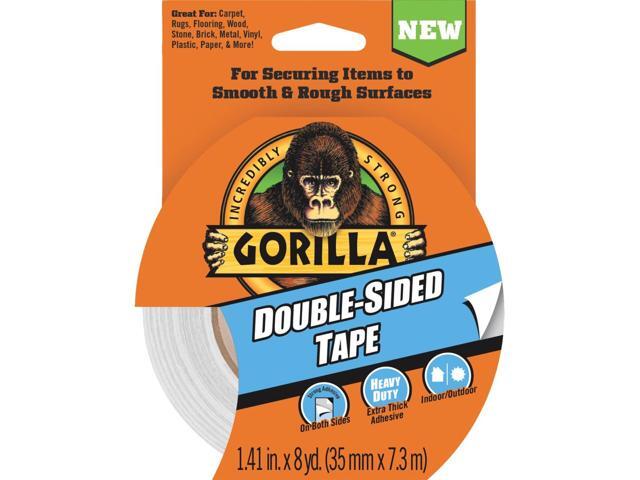 Gorilla Double-Sided Duct Tape: 1.41 in x 24 ft. (White)