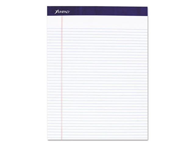 Ampad 20315 Mead Legal Ruled Pad, 8 1/2 X 11, White, 50 Sheets, 4 Pads/Pack