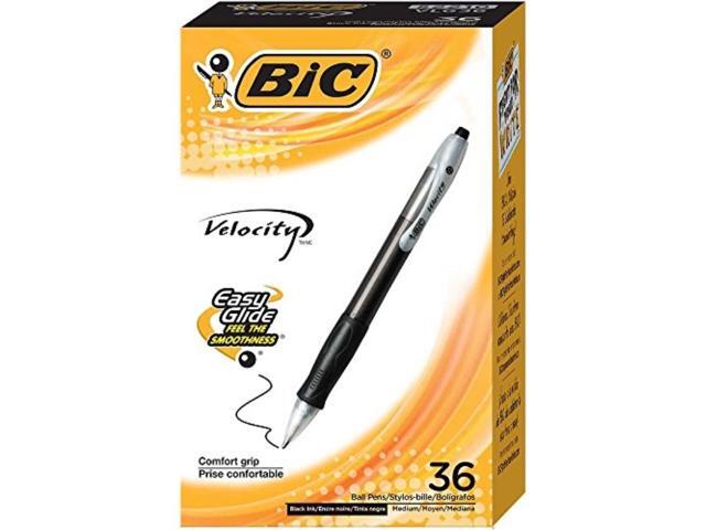 BIC Velocity Retractable Ball Pen Black Ink 1 mm 36/Pack VLG361BK