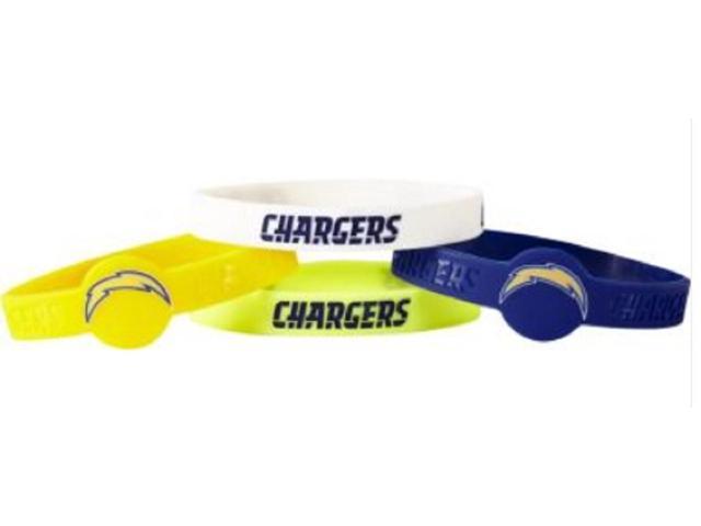 UPC 763264003285 product image for Los Angeles Chargers Bracelets 4 Pack Silicone | upcitemdb.com