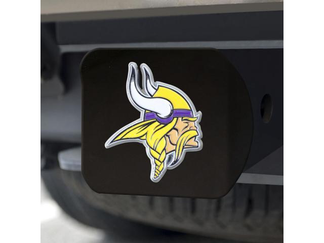 Minnesota Vikings Hitch Cover Color Emblem on Black photo