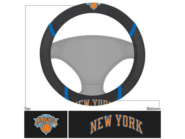 New York Knicks Steering Wheel Cover Mesh/Stitched Special Order