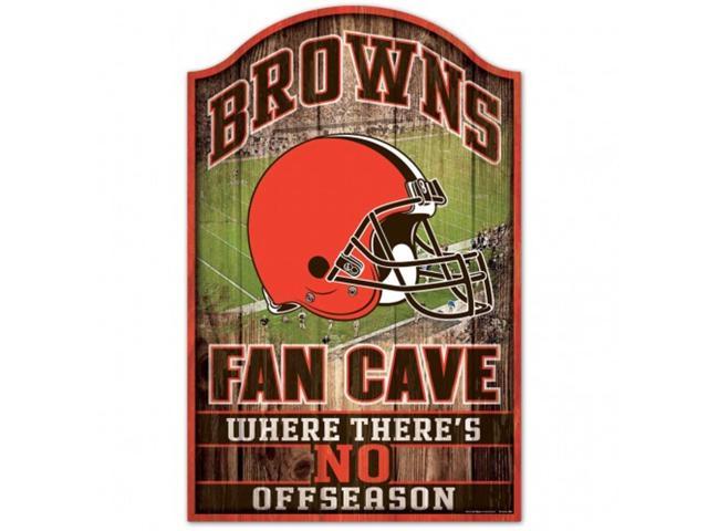 Cleveland Browns Sign 11x17 Wood Fan Cave Design photo