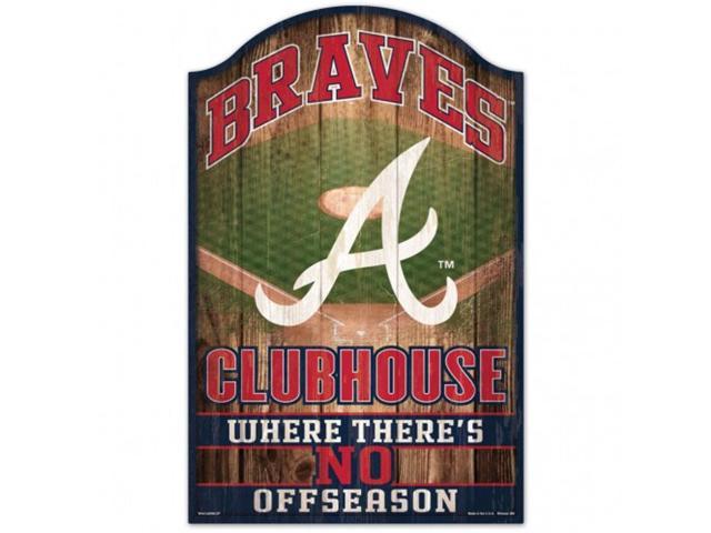 Atlanta Braves Sign 11x17 Wood Fan Cave Design - Special Order photo
