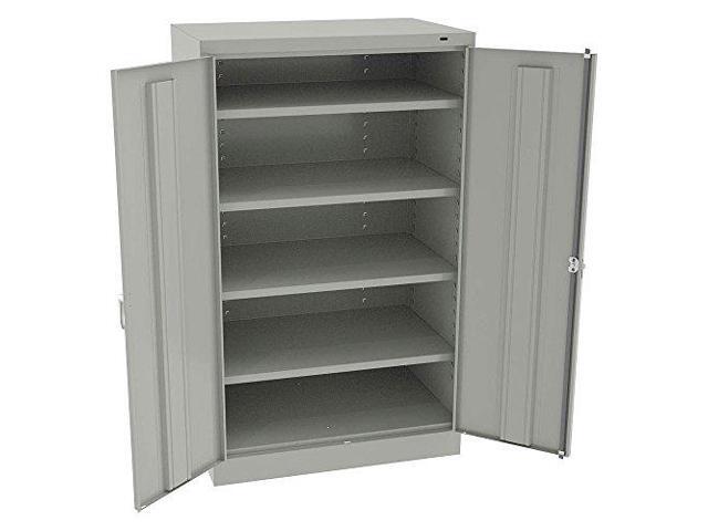 Storage cabinet Light gray Double Handle