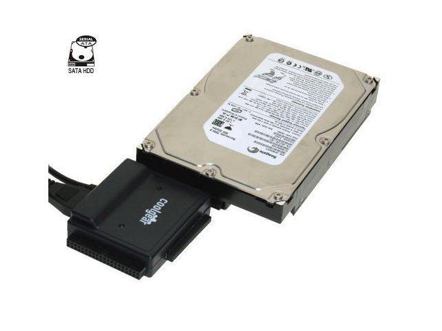Coolgear USB 2.0 to IDE/SATA Adapter, Works with 2.5/3.5/5.25 HDD
