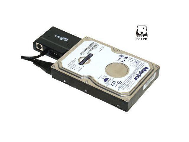 Coolgear USB 2.0 to IDE/SATA Adapter, Works with 2.5/3.5/5.25 HDD