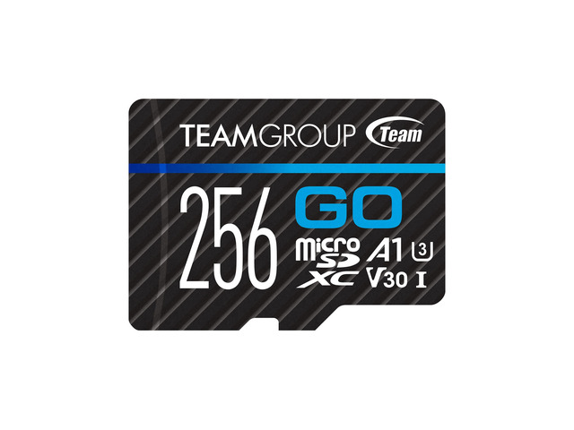TEAMGROUP GO Card 256GB Micro SDXC UHS-I U3 V30 4K for GoPro & Action Cameras High Speed Flash Memory Card with Adapter for Outdoor, Sports, 4K...