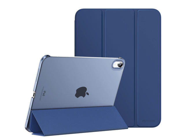 MoKo iPad 10th generation case 2022, Slim Stand Hard Pc Translucent Back Shell Smart cover case for iPad 10th gen 109 inch 2022, Support Touch ID,...