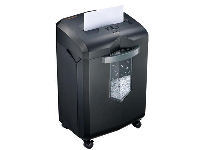 18-Sheet Cross-Cut 60-Min Run Heavy Duty Paper Shredder Anti-Jam, P-4 Security Level, 62dB Ultra-quiet, 6-Gal Bin with Casters, Shreds Credit.