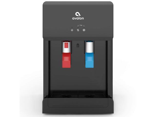 Avalon B8BLK Countertop Touchless Bottleless Water Cooler-2 Stage Water Filters and Installation Kit Included, NSF Certified, UL Approved, Black