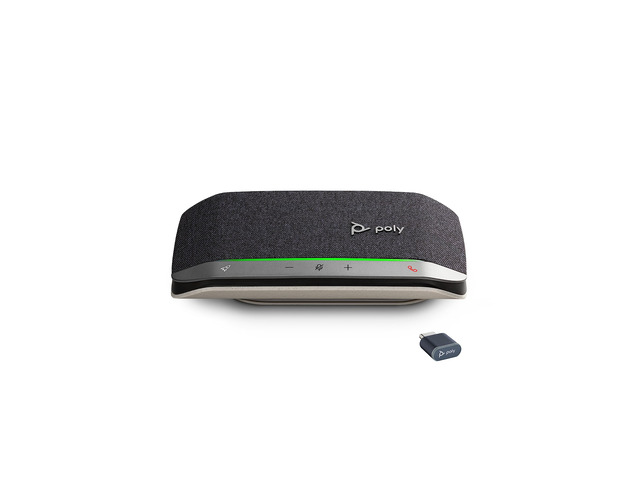 Poly Sync 20+ Personal Portable Bluetooth Speakerphone (Plantronics) - Noise/Echo Reduction - USB-C Bluetooth Adapter - Works w/Teams, Zoom, PC,...