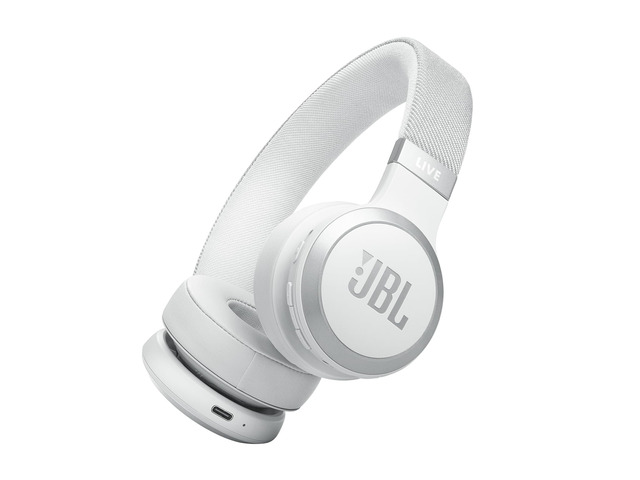 Live 670NC Wireless On-Ear Headphones, Adaptive NC - White Bluetooth Headphones With Surround Sound, up to 65H Battery Life, Fast Charging,...