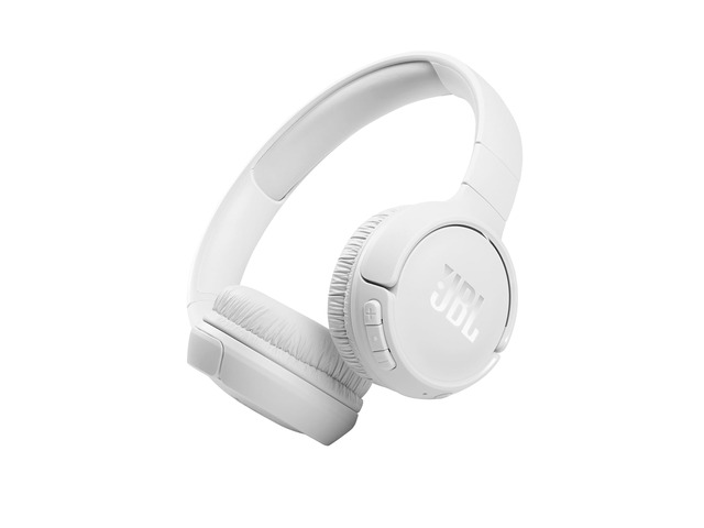 Tune 510BT - Bluetooth headphones with up to 40 hours battery, microphone for call, foldable and comfortable, Android and iOs compatible (White)