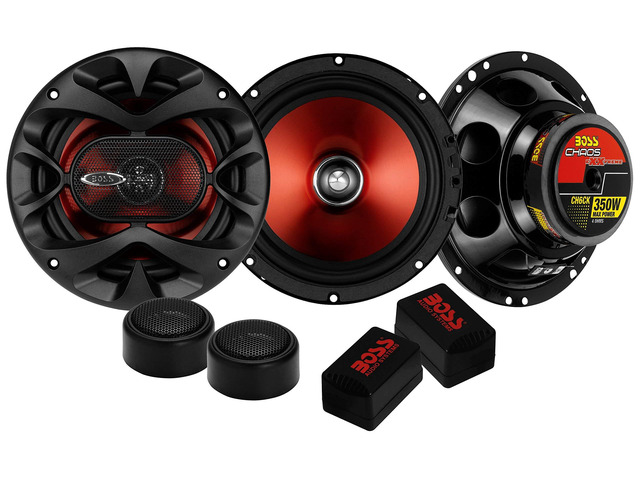 CH6CK 6.5 Inch Car Door Speakers - 350 Watts (Pair), Component, 2 Way, Full Range, Crossovers, Tweeters, Bocinas para Carro