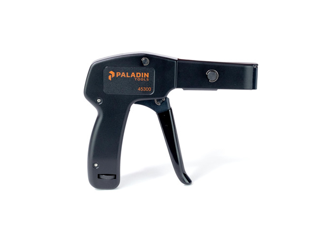 Paladin Tools PA45300 Stainless Steel Cable Tie Gun, Ergonomic Heavy Duty Zip Tie Gun Tool, Cut-off 5/65 to 1/4 Zip Ties (USA Quality Control)