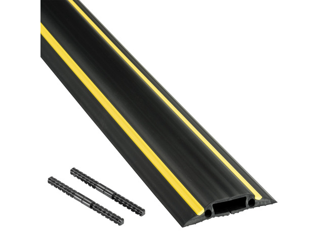 30ft Floor Cord Cover, Made in USA Linkable Cable Protector, Hide Extension Cords, Protect Cords, Prevent Cable Trips, Cord Hider, Heavy Duty -...