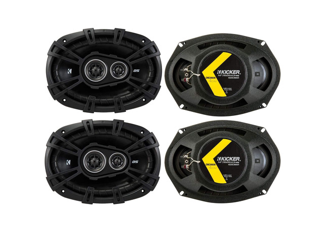 Speaker Package of 2 Items: Four 6'x9' DS Series Coaxial Speakers 4-Ohm - 2X 43DSC6504