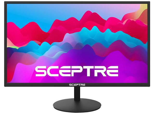 27-Inch FHD LED Gaming Monitor 75Hz 2X HDMI VGA Build-in Speakers, Ultra Slim Metal Black