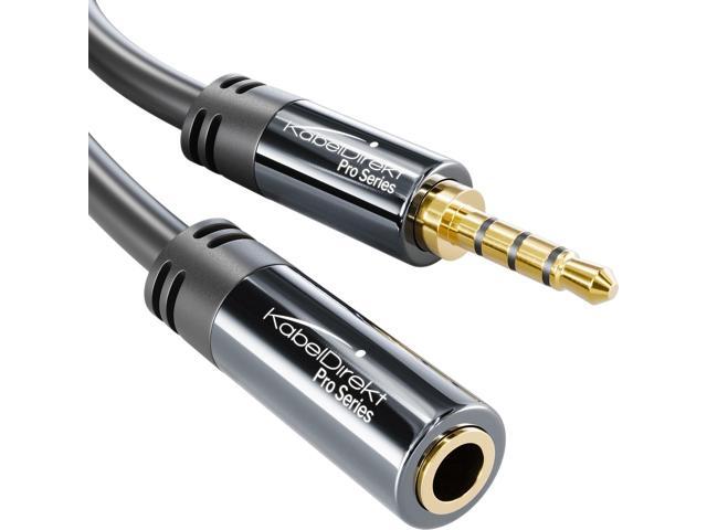 KEHIPI Headset Extension Cable 3ft Headphone Extension Cord with Break-Proof Metal Plug for Gaming Headsets & Headphones with Microphone, TRRS,...