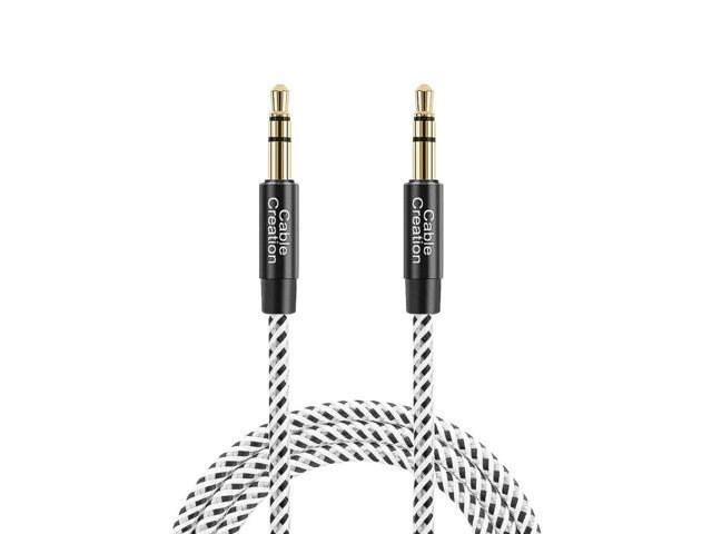 KEHIPI 3.5mm Aux Cable 0.45meter, Short Male to Male 1/8 Audio Auxiliary Cord Braided Hi-Fi Sound for Car, Headphone Jack, Speaker, Home Stereos,...