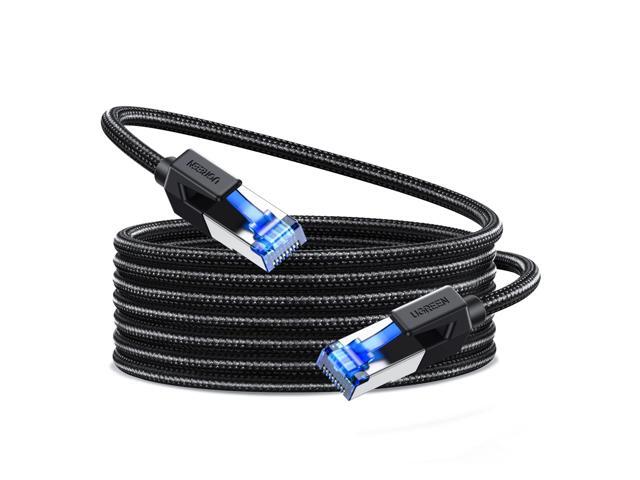 UGREEN Cat 8 Ethernet Cable 65FT, High Speed Braided 40Gbps 2000Mhz Network Cord Cat8 RJ45 Shielded Indoor Heavy Duty LAN Cables Compatible for...