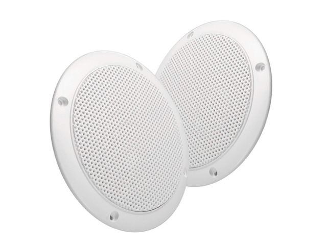 5 Water Resistant Slim Profile Dual Cone Speakers for RVs, Boats, Outdoors - Pair