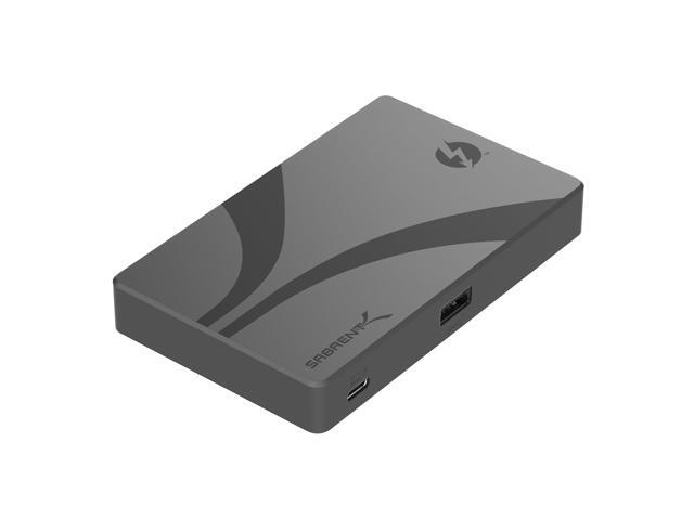 SABRENT Thunderbolt 4 Hub with 60W Charging for Laptops USB-C Dock Supports 2X 4K 60Hz Monitors or 1x 4K 144Hz 5K/6K/8K@60Hz (DSC) Monitor.