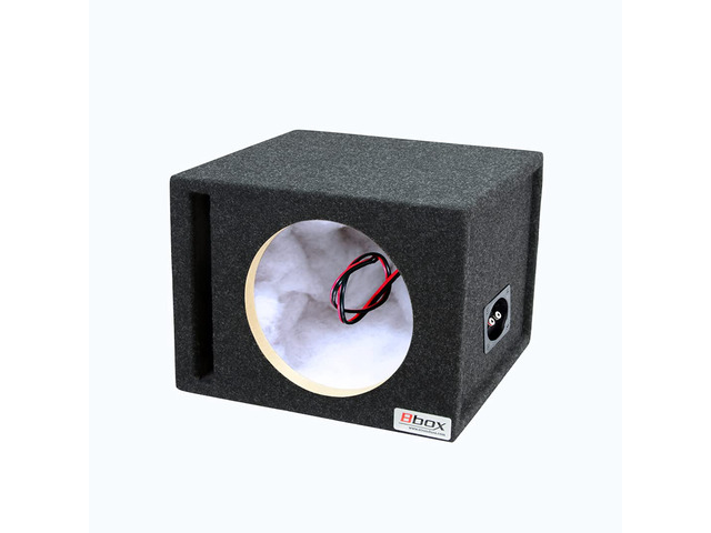 Bbox Car Pro Audio Speaker Enclosures 10 Single Vented Subwoofer/Speaker Enclosure High Grade MDF Nickel Finish Speaker Terminals 18 Gauge Audio...