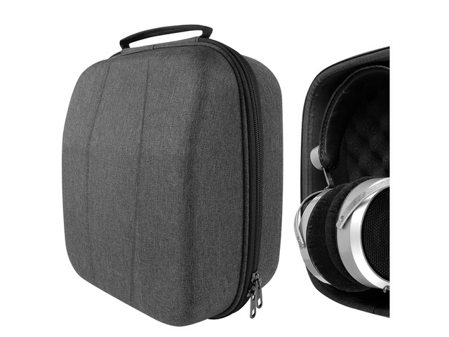 Shield Case for Large-Sized Over-Ear Headphones, Replacement Hard Shell Travel Carrying Bag with Cable Storage, Compatible with HiFiMAN HE 6se, HE...
