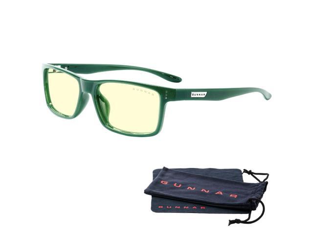 GUNNAR - Vertex Premium Gaming and Computer Glasses - Blocks 65% Blue Light - Amber Tint Moss