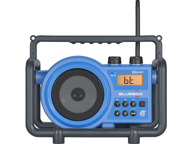 BB-100 BlueBox AM/FM Ultra-Rugged Digital Receiver with Bluetooth and Built-in Battery Charger