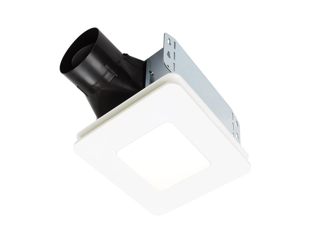 Bathroom Exhaust Fan with LED light Easy Retrofit Without Attic Access, Quiet 1.5 Sones, Effective Ventilation at 80 CFM ENERGY STAR Certified...
