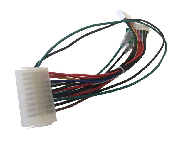 AYA 7' (7-Inch) ATX 20-Pin to AT P8+P9 6-Pin with Push Power Button Wires Converter Adapter