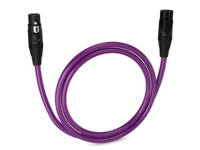 LyxPro 3 Feet XLR Microphone Cable Balanced Male to Female 3 Pin Mic Cord for Powered Speakers Audio Interface Professional Pro Audio Performance...