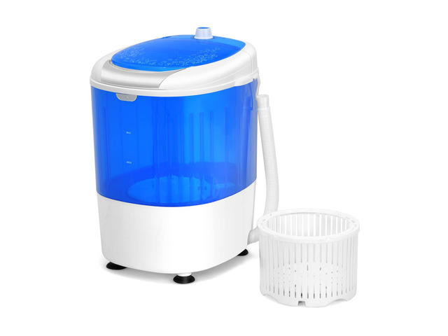 Portable Washing Machine, Mini Washer and Spinner Combo, 5.5lbs Washing Capacity, Semi-automatic Compact Laundry Machine for Apartment Dorm RV