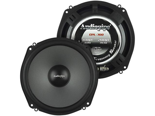 Audiopipe Shallow Mount 7 Low Mid Frequency Speaker (Pair)