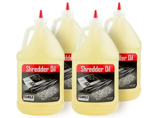 Shredder Oil Reduces Friction and Optimizes Performance in Paper Shredders, For Use In All Shredders, 4 - 1 gal. Bottles