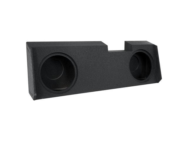 QPower Dual 12in Underseat Downfire Subwoofer Enclosure, QBomb Sub Box Compatible with Chevy Silverado Crew & Double Cab, GMC Sierra Crew & Double...
