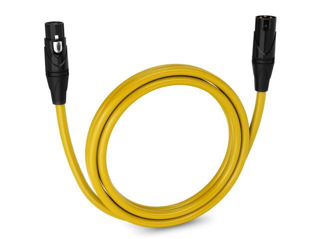 LyxPro 6 Feet XLR Microphone Cable Balanced Male to Female 3 Pin Mic Cord for Powered Speakers Audio Interface Professional Pro Audio Performance...