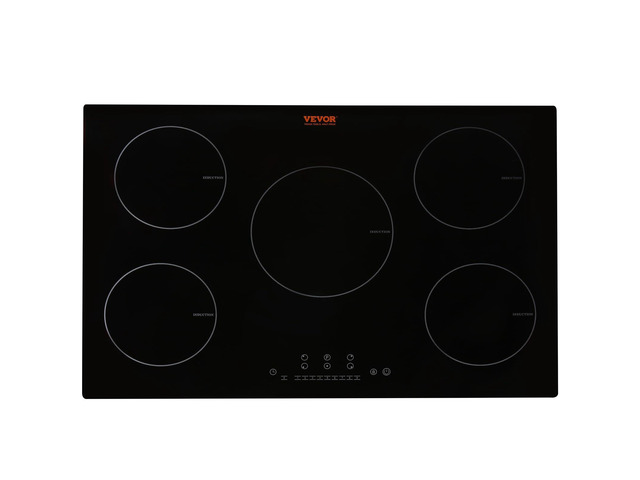 Built-in Induction Electric Stove Top 30 Inch,5 Burners Electric Cooktop,9 Power Levels & Sensor Touch Control,Easy to Clean Ceramic Glass...