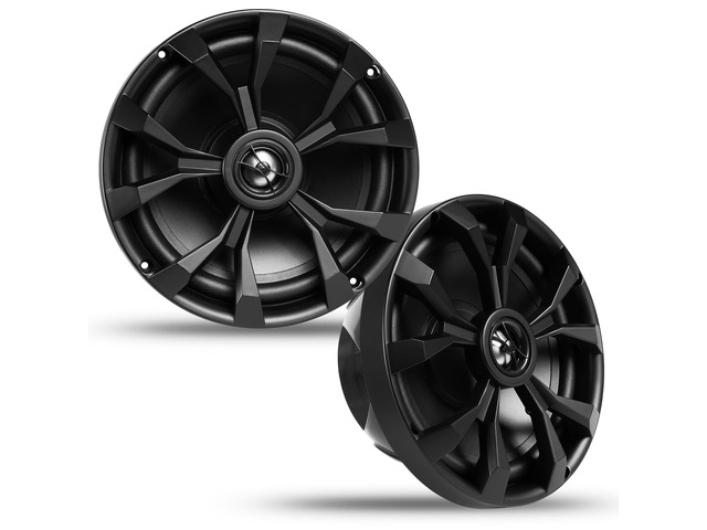 BBMS8B 8 2-Way 500W Peak (250W RMS) Black Marine Coaxial Speakers for Marine/ATV/Motorcycle/Powersports