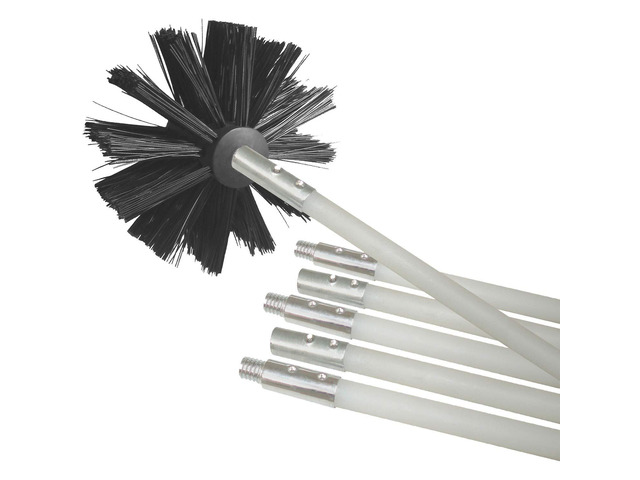 DVBRUSH12K/6 Dryer Duct Cleaning Kit, Lint Remover, Extends up to 12 Feet, Synthetic Brush Head, Use with or without a Power Drill