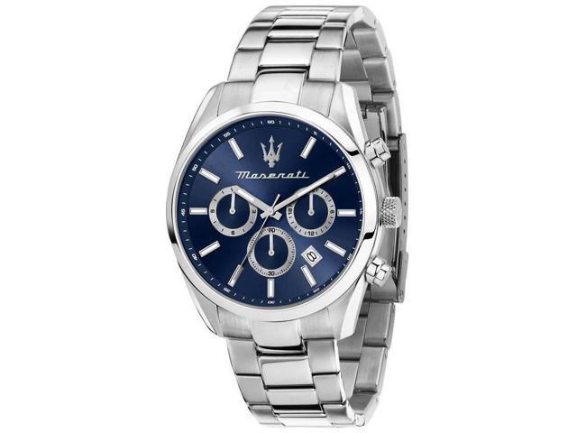 Maserati Attrazione Chronograph Stainless Steel Blue Dial Quartz R8853151005 Men'S Watch
