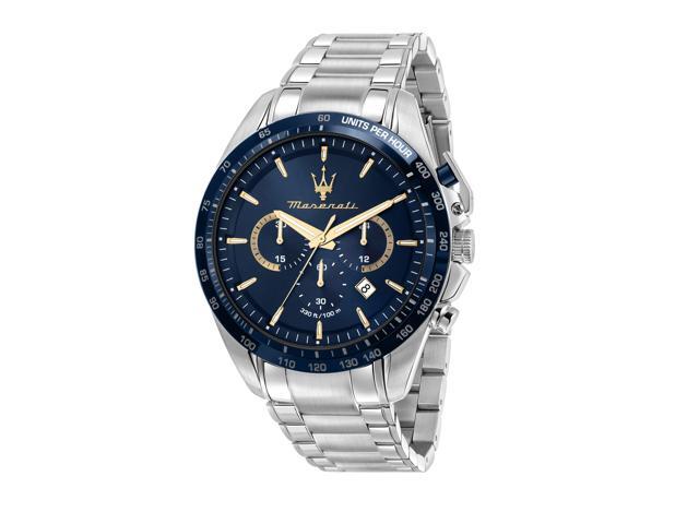 Maserati Traguardo Limited Edition Chronograph Stainless Steel Blue Dial Quartz R8873612052 100M Men'S Watch