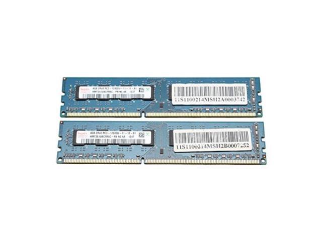 2x4GB (8GB Total) HYNIX HMT351U6CFR8C-PB 4GB PC3-12800U Desktop Memory