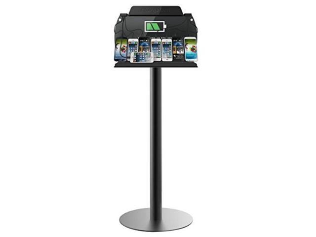 ChargeTech Power Floor Stand Charging Station, (8) Braided Cables, LED Lighting (S9)